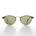 Delicate Browline Oval Lens Vintage Sunglass - Kaia