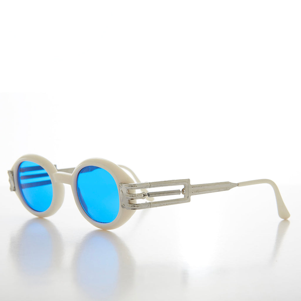 Industrial Oval 90s Vintage Sunglasses - Alavian