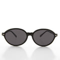 Women's Large Oval Glamour Vintage Sunglass - Alma