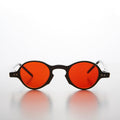 Small Spectacle Sunglass with Color Tinted Lens - Augie
