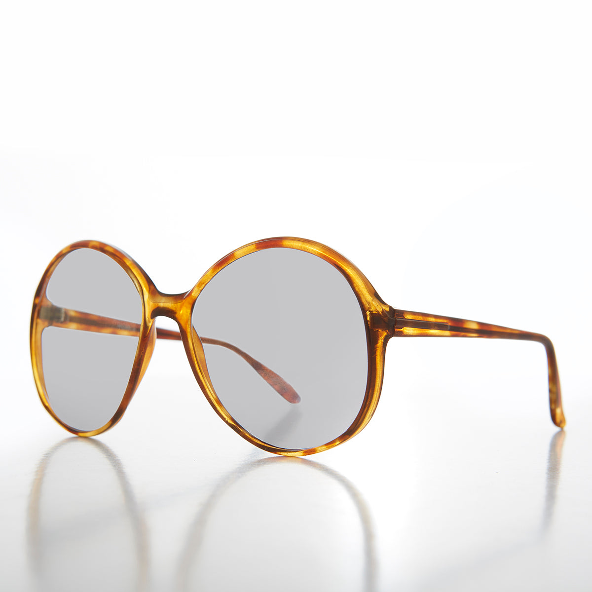 Oversized Round Transition Lens 80s Vintage Sunglass - Bibi