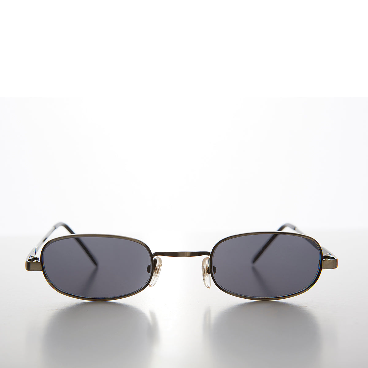 Tiny Half Frame Rectangular 90s Vintage Sunglass - Carson