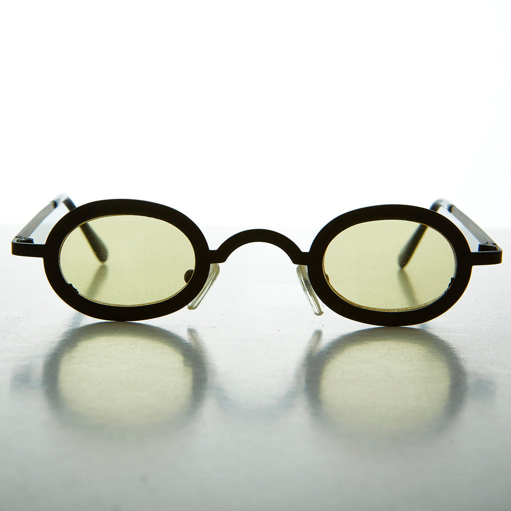 Micro Vintage Sunglasses with Tinted Lenses - Desert