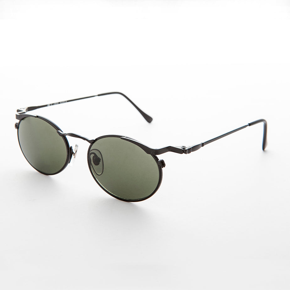 Oval Punk Grunge Steampunk Vintage Sunglass - Dieselgoth