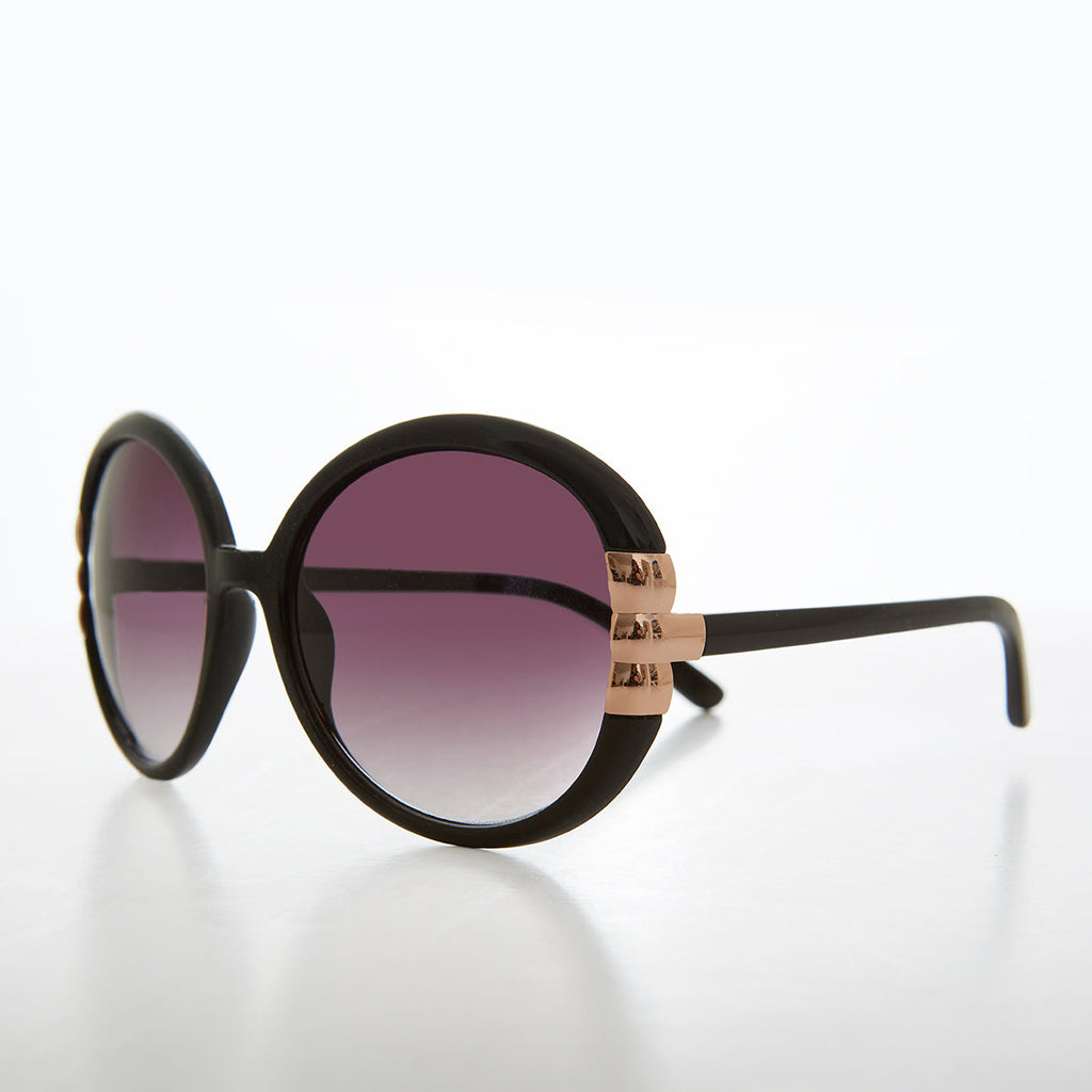 Large Round Women's Retro Sunglasses - Dolores