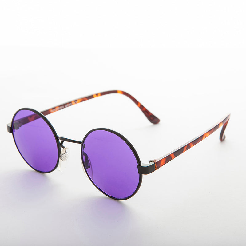 Round Color Lens Vintage 1990s Sunglass - Dylan