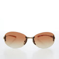 Large Oval Vintage Sunglasses - Eugena