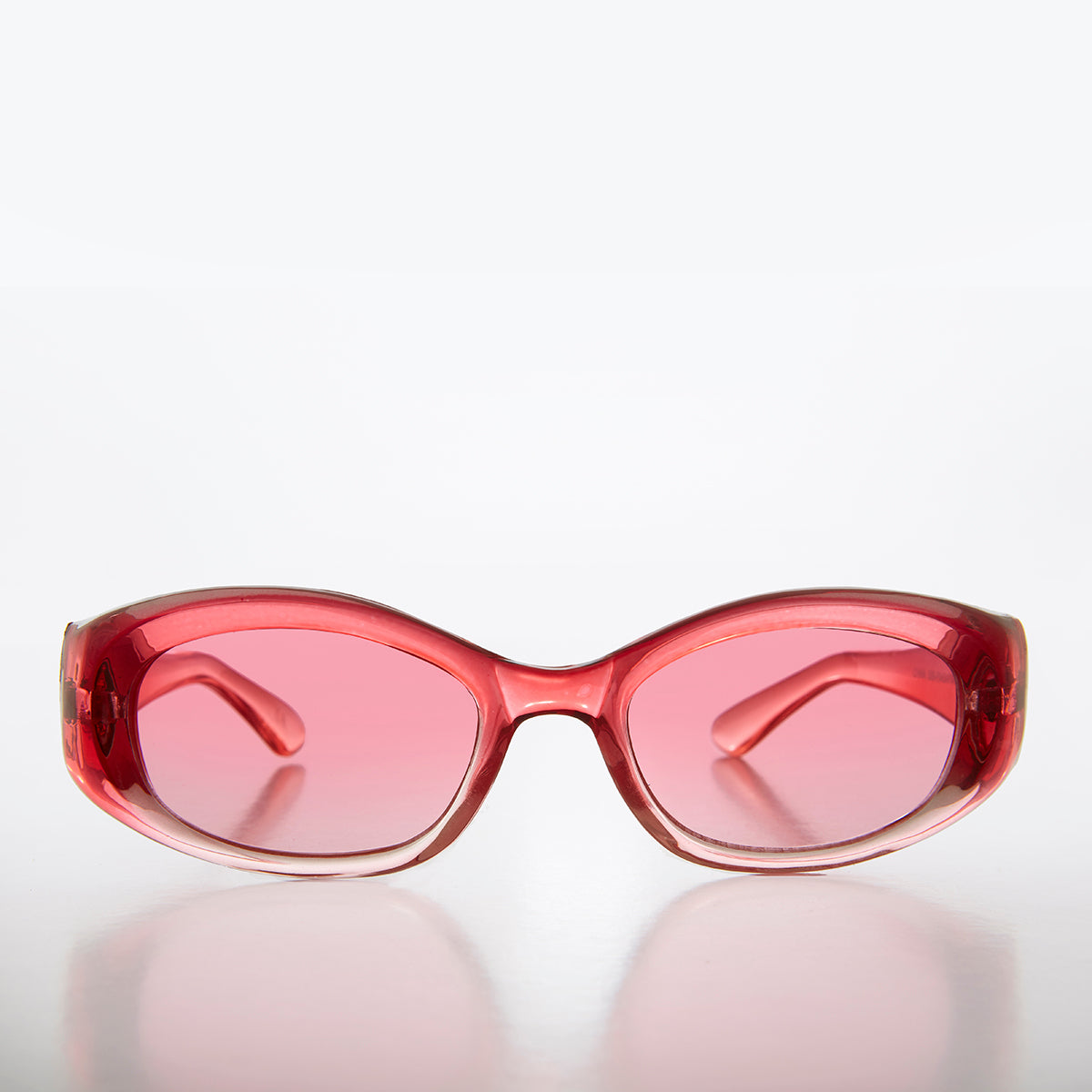 Color Lens Sleek Cat Eye Vintage Sunglasses - Flavia
