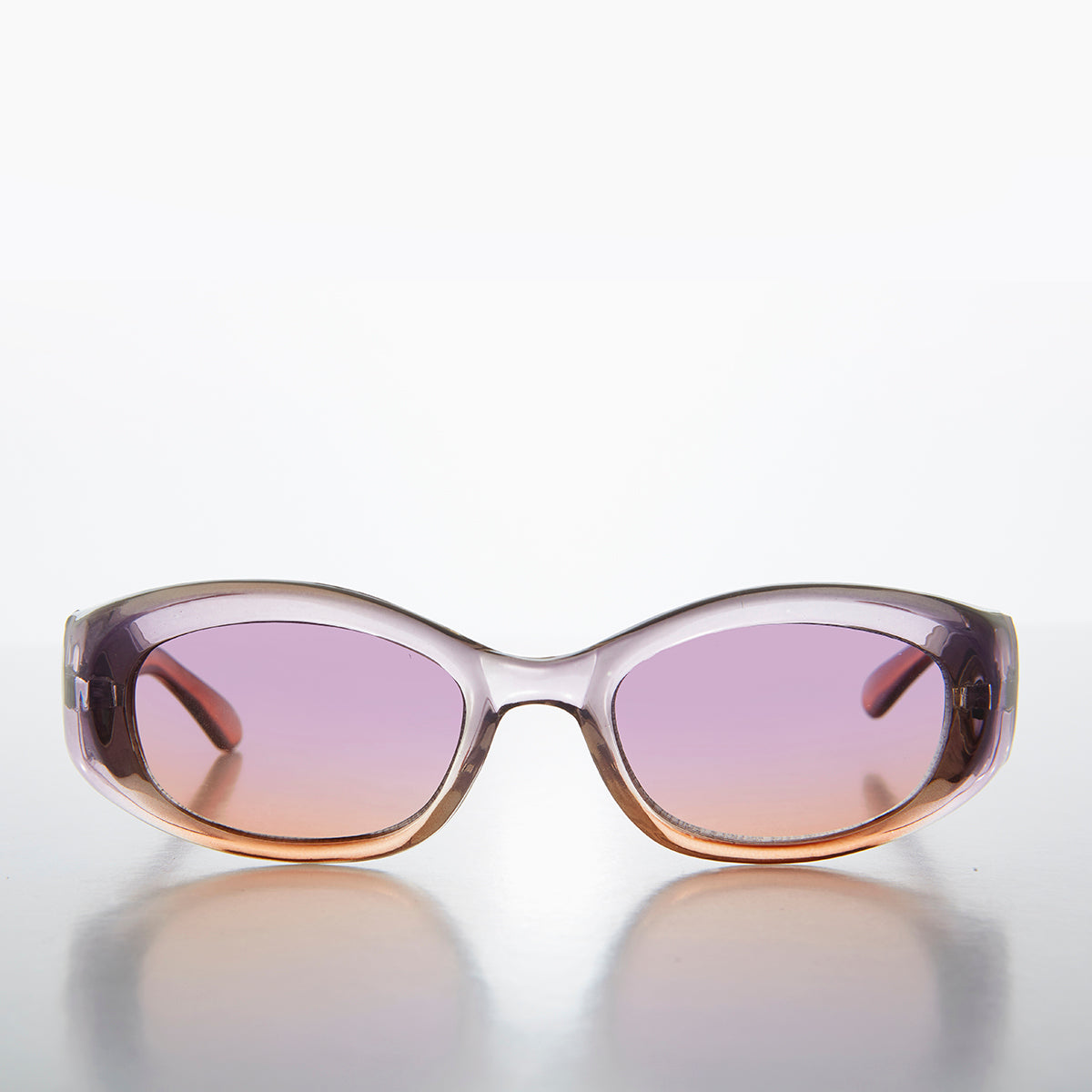 Color Lens Sleek Cat Eye Vintage Sunglasses - Flavia