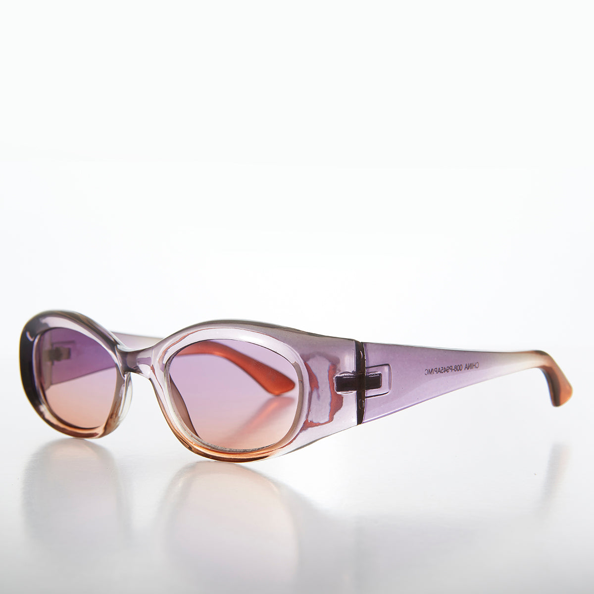 Color Lens Sleek Cat Eye Vintage Sunglasses - Flavia