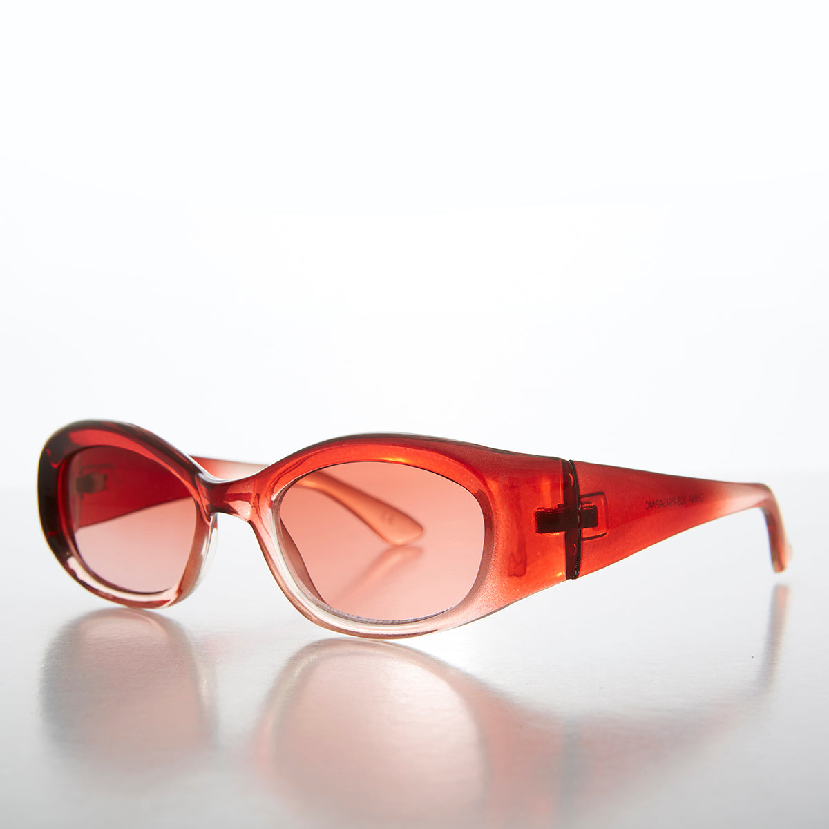 Color Lens Sleek Cat Eye Vintage Sunglasses - Flavia