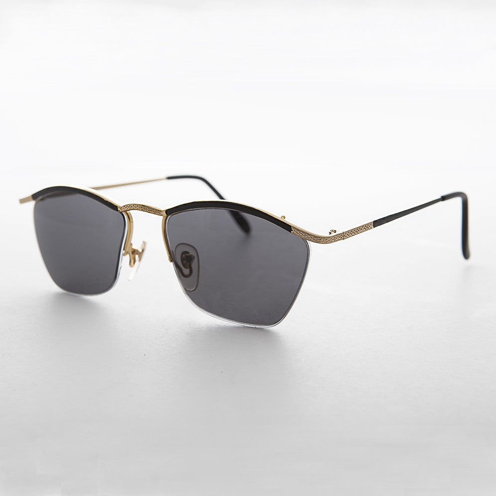 90s Gold Delicate Vintage Sunglass  - Francis