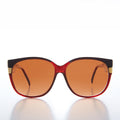Women's Large Vintage Sunglass With Copper Lens - Frieda