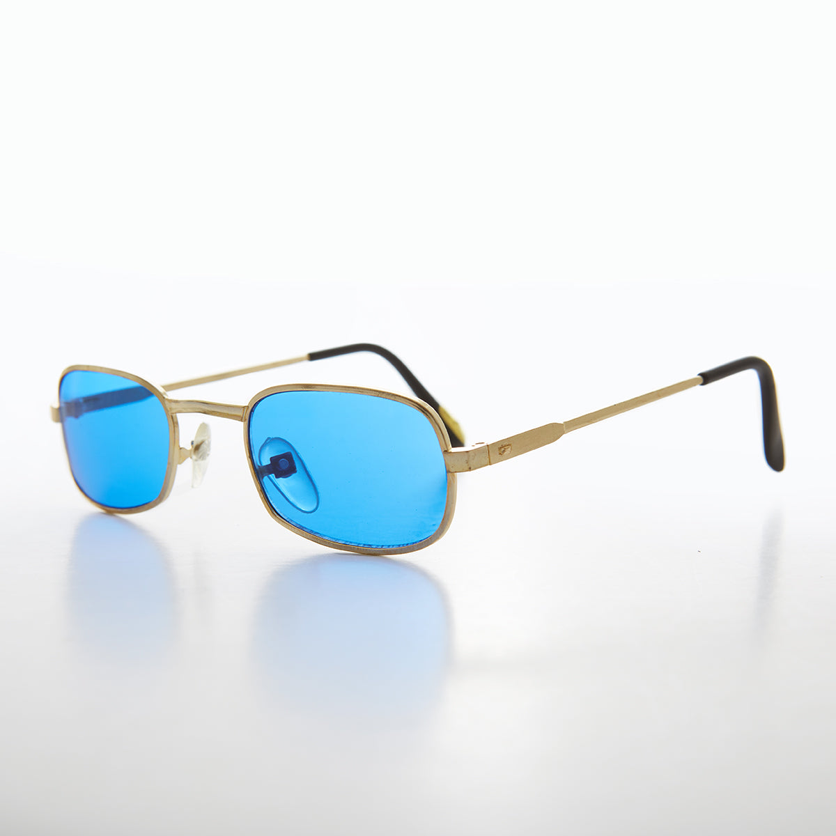 Colorful Small Rectangular Vintage Sunglasses - Galaxy