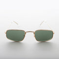 Small Rectangular Metal Vintage Sunglasses - Harvey