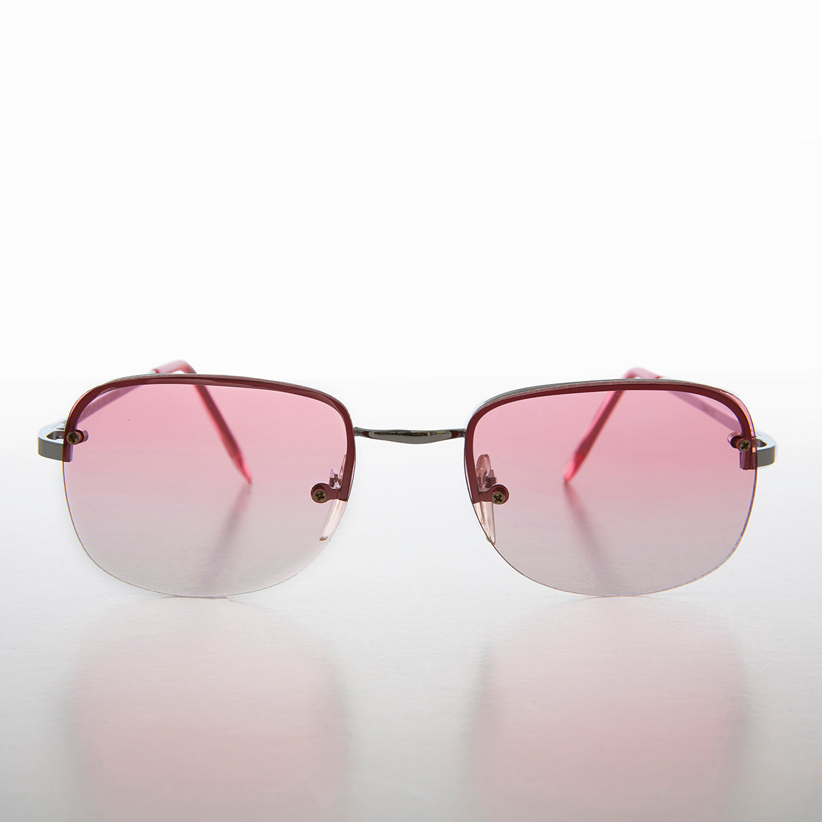 Color Tinted Rimless 90s Vintage Sunglass - June