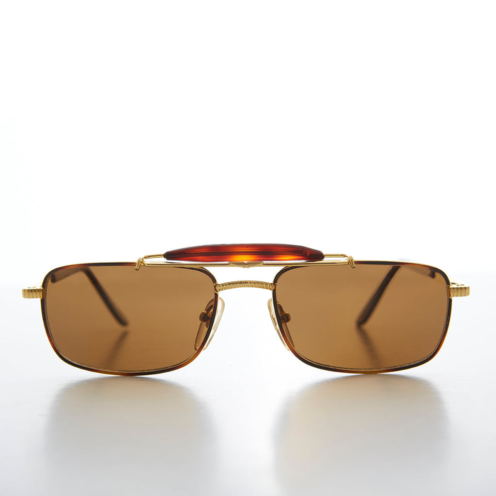 Gold 90s Vintage Pilot Sunglass - Kit