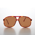 Large Square Polarized 80s Aviator Sunglass - Kyoto