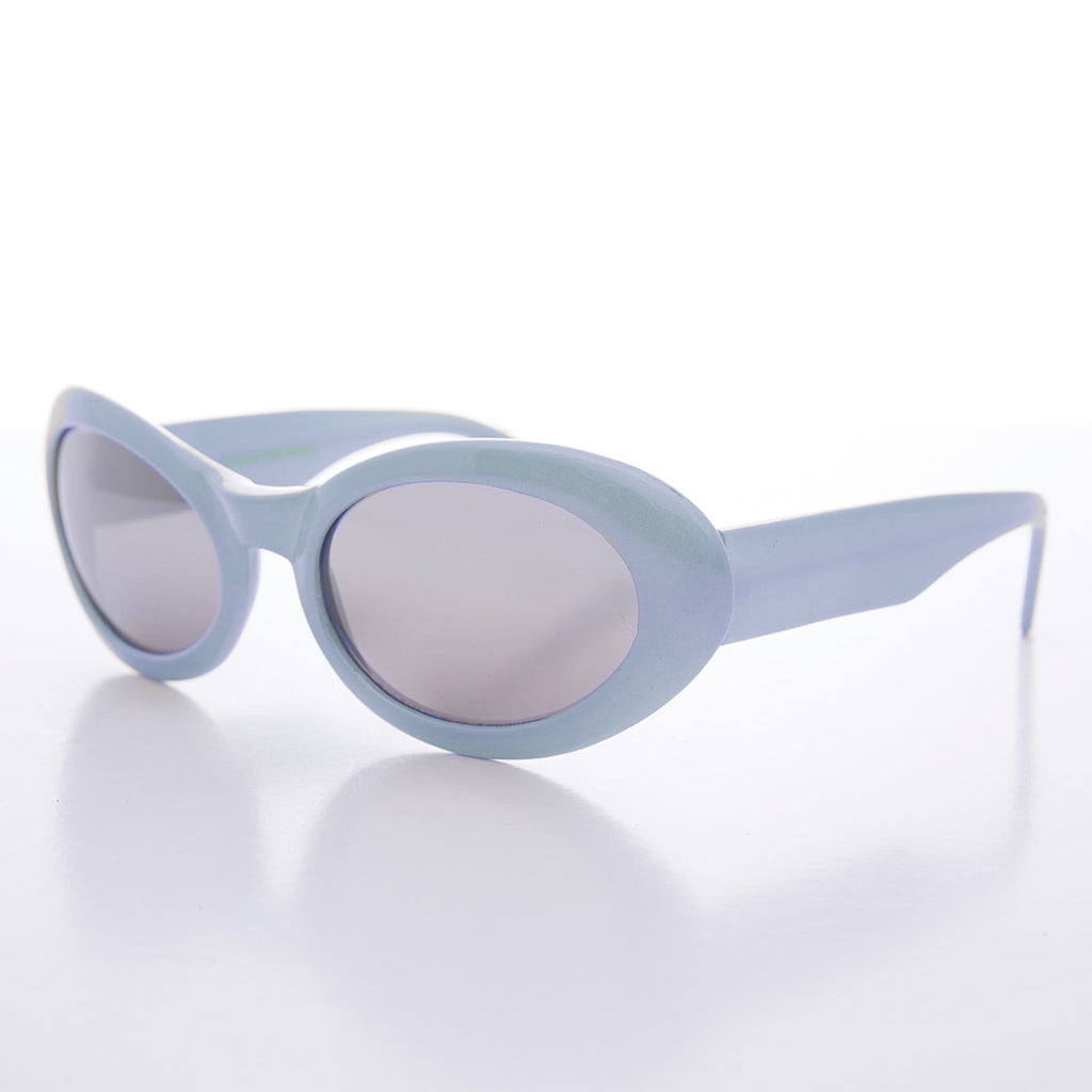 Curved Oval Cat Eye Vintage Sunglass - Lanie 2