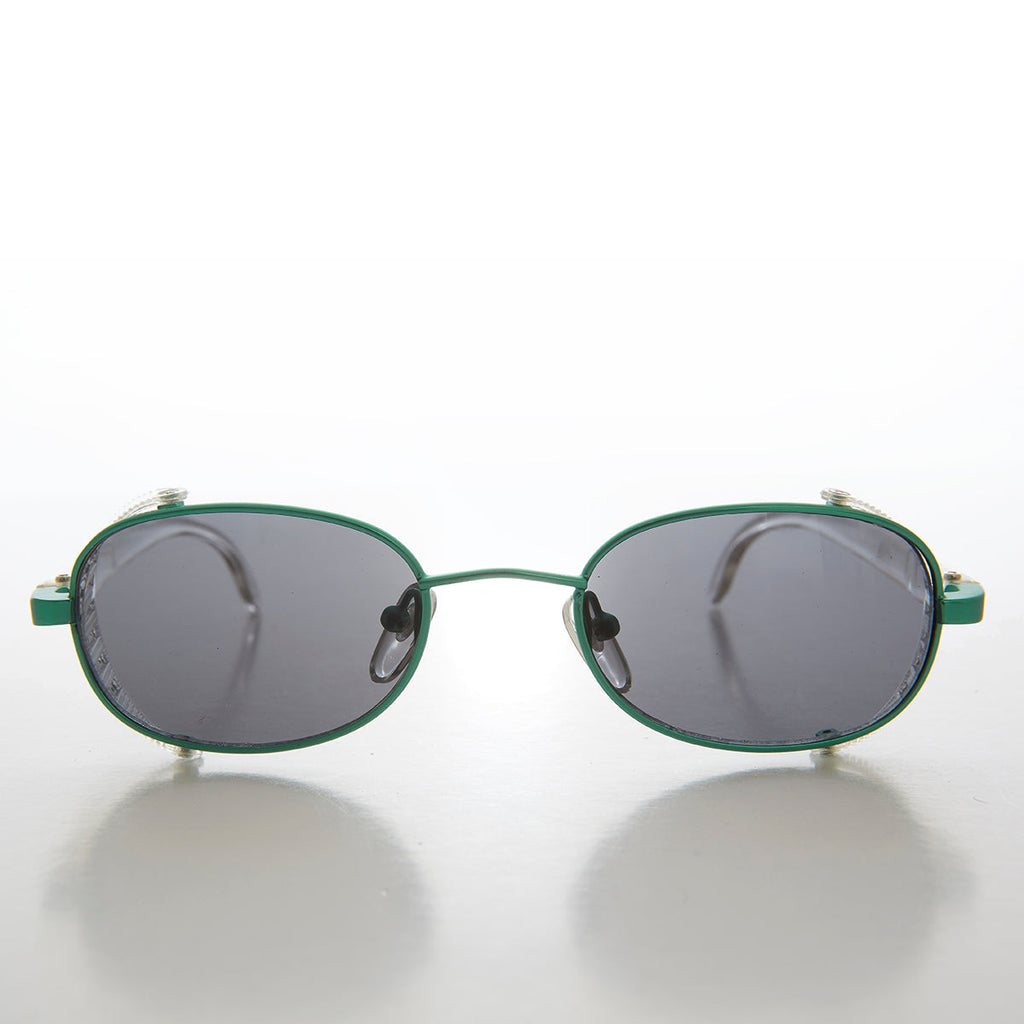 Cyber Punk Oval Vintage Sunglass - Mystery