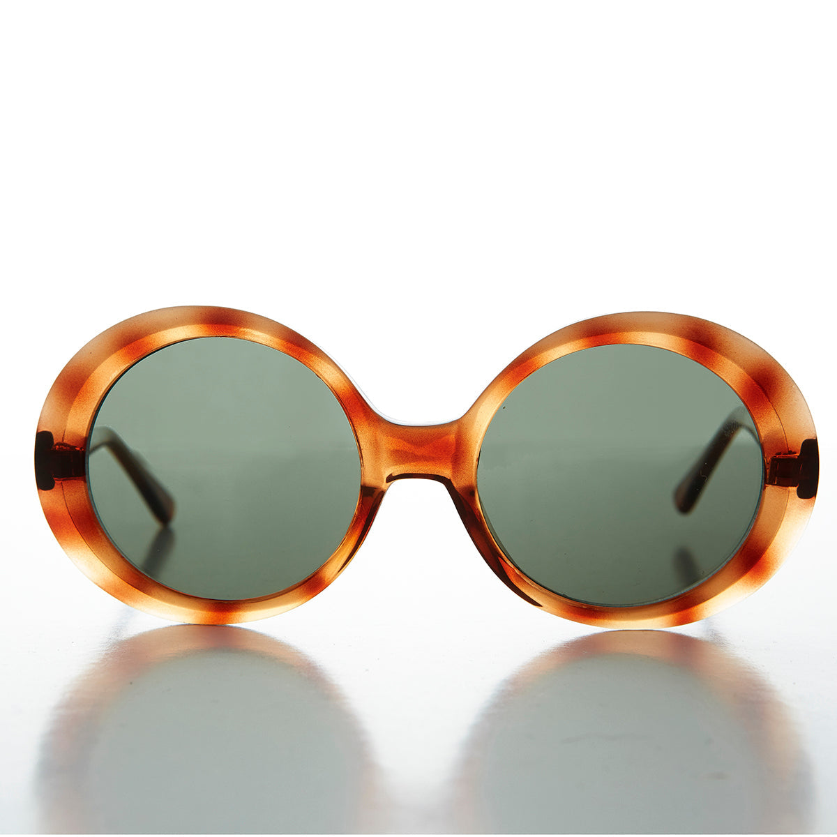 Oversized Round Mod Vintage Sunglasses - Opal