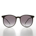 90s Round Black Schoolboy Unisex Sunglasses - Palmer