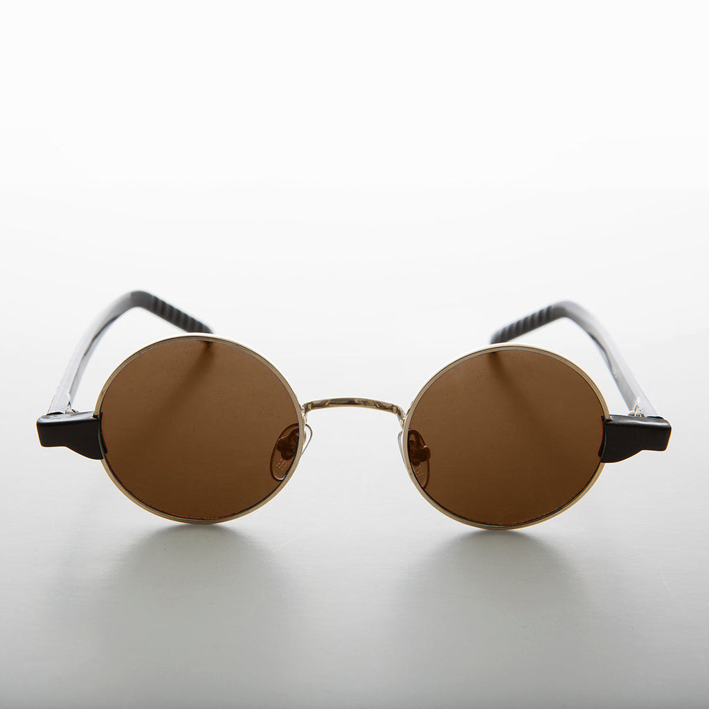 Round Hippie Spectacle Vintage Sunglass - Sean