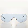 Y2K Rimless Shield Sunglasses - Stary