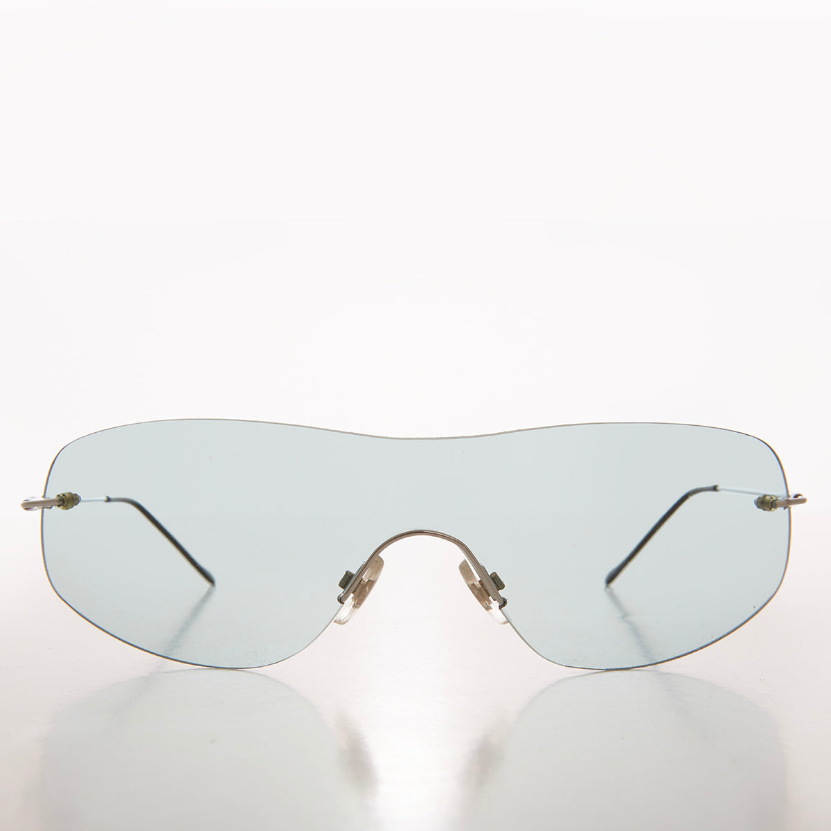 Y2K Rimless Shield Sunglasses - Stary