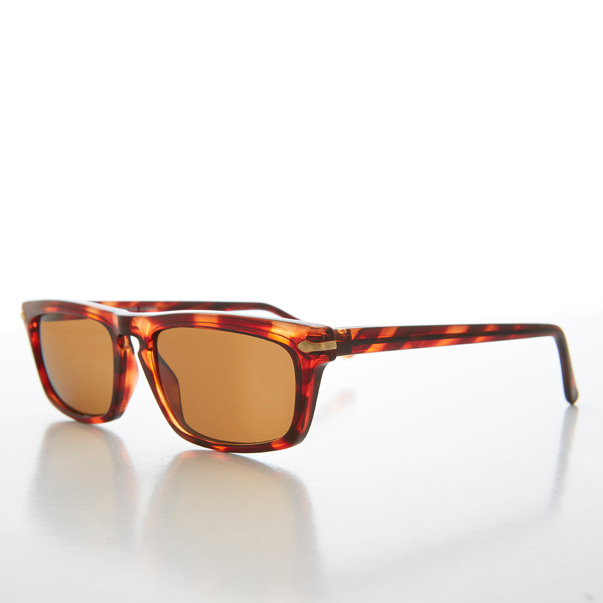 Slim Rectangular Beatnik Vintage Sunglass - Wilde