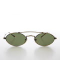 Gothic Oval Steampunk Vintage Sunglasses - Wink